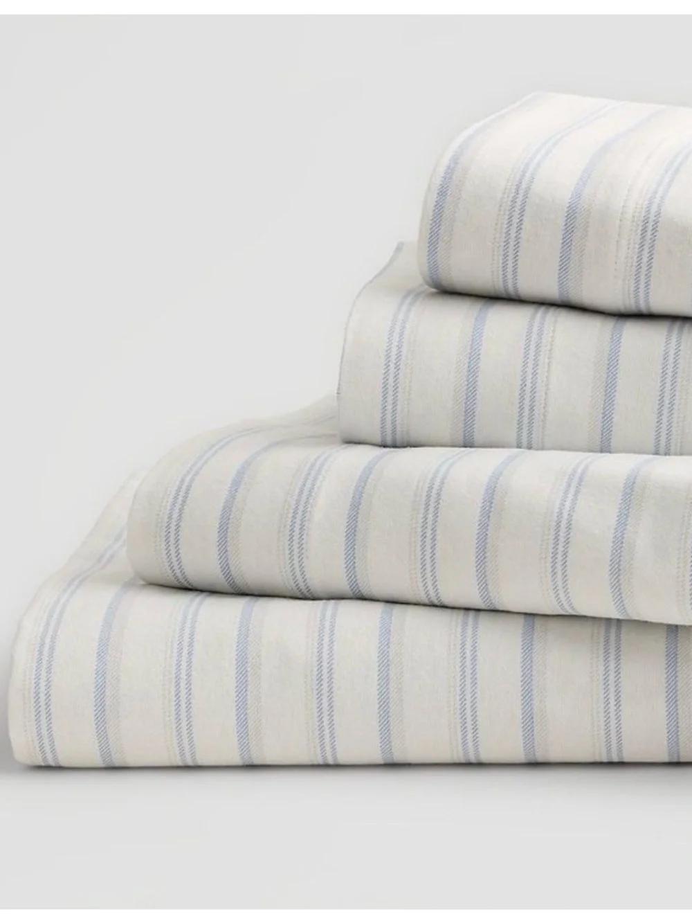 New Heavy Weight 100 % Cotton Flannel Sheets Set KING 4 pc